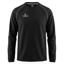Load image into Gallery viewer, Black Softshell Drill Tops with white shoulder panel piping. Ideal teamwear garment for training.
