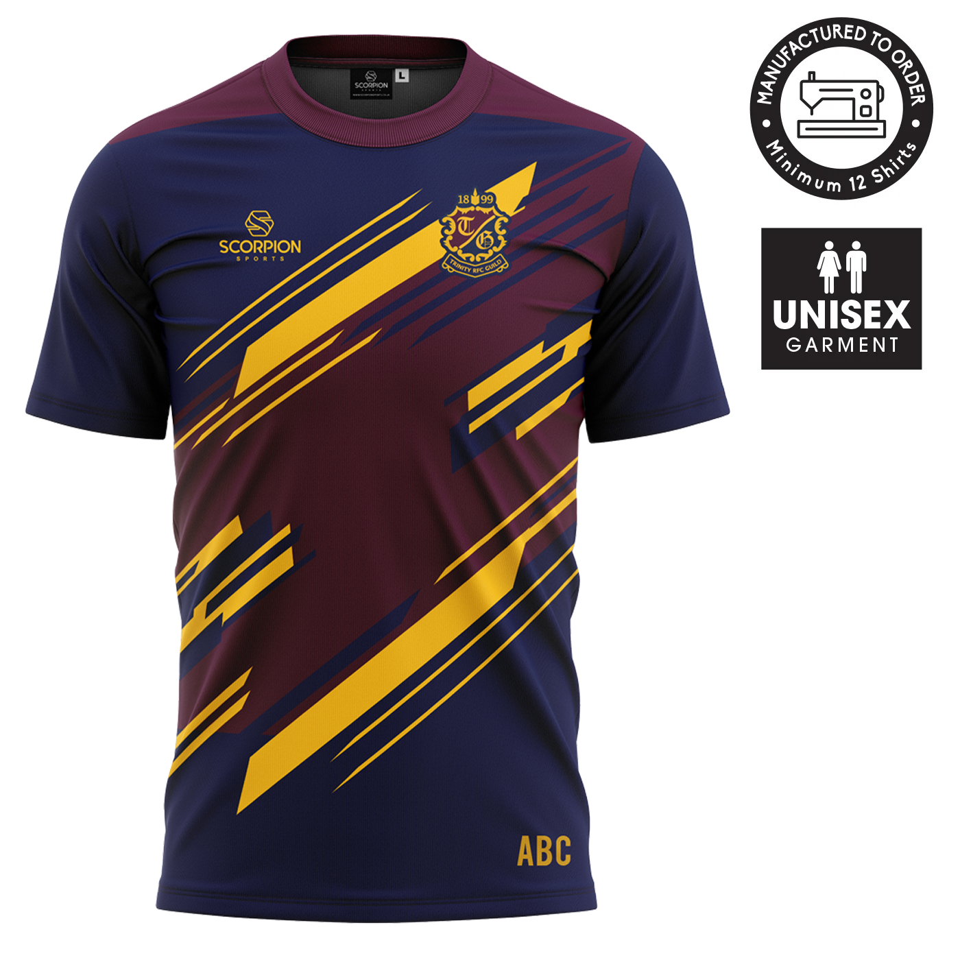 Trinity Guild RFC Bespoke T-Shirt Front View