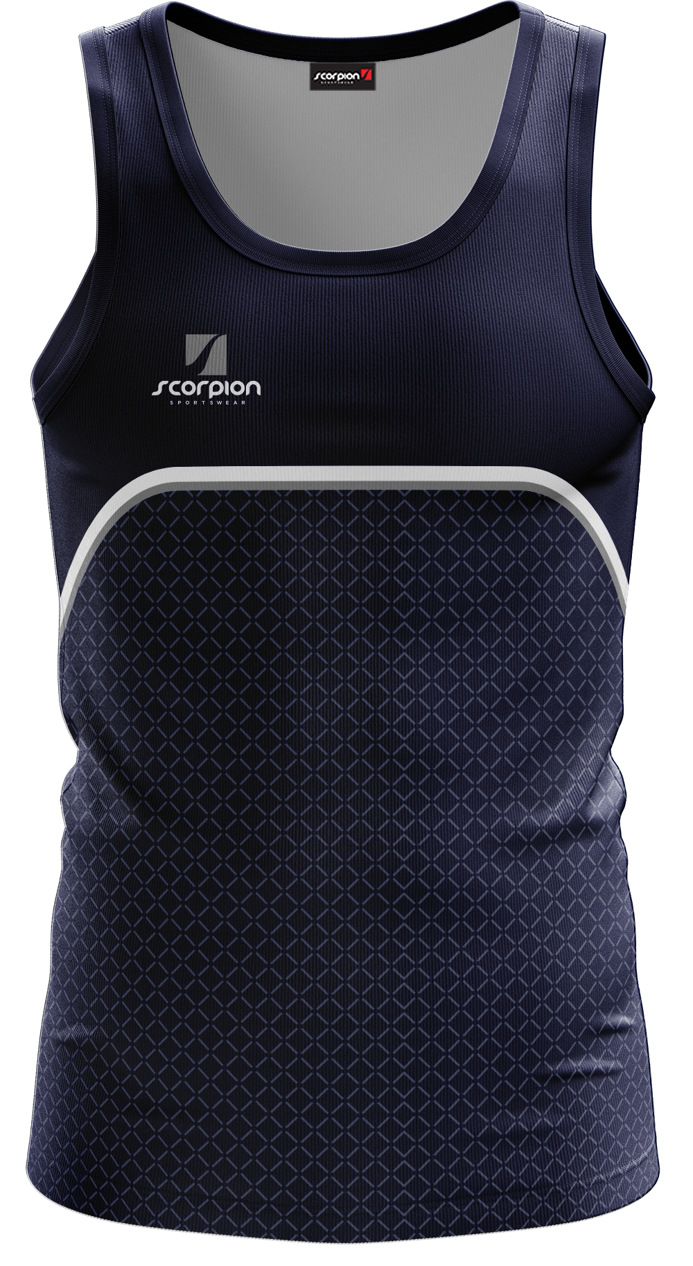 Scorpion Vests Pattern 3 - Navy/Grey/White