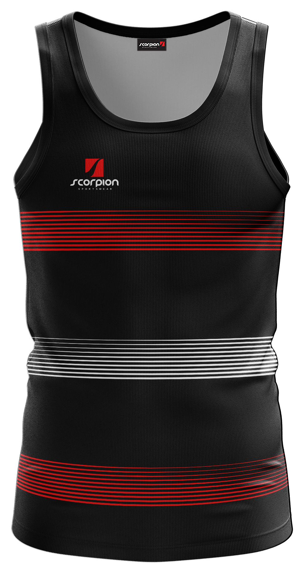 Scorpion Vests Pattern 2 - Black/Red/White