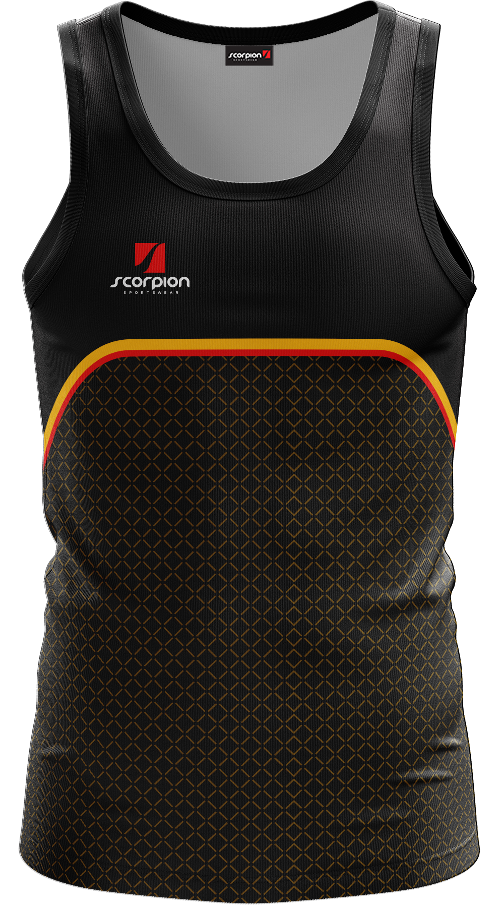 Scorpion Vests Pattern 3 - Black/Red/Amber