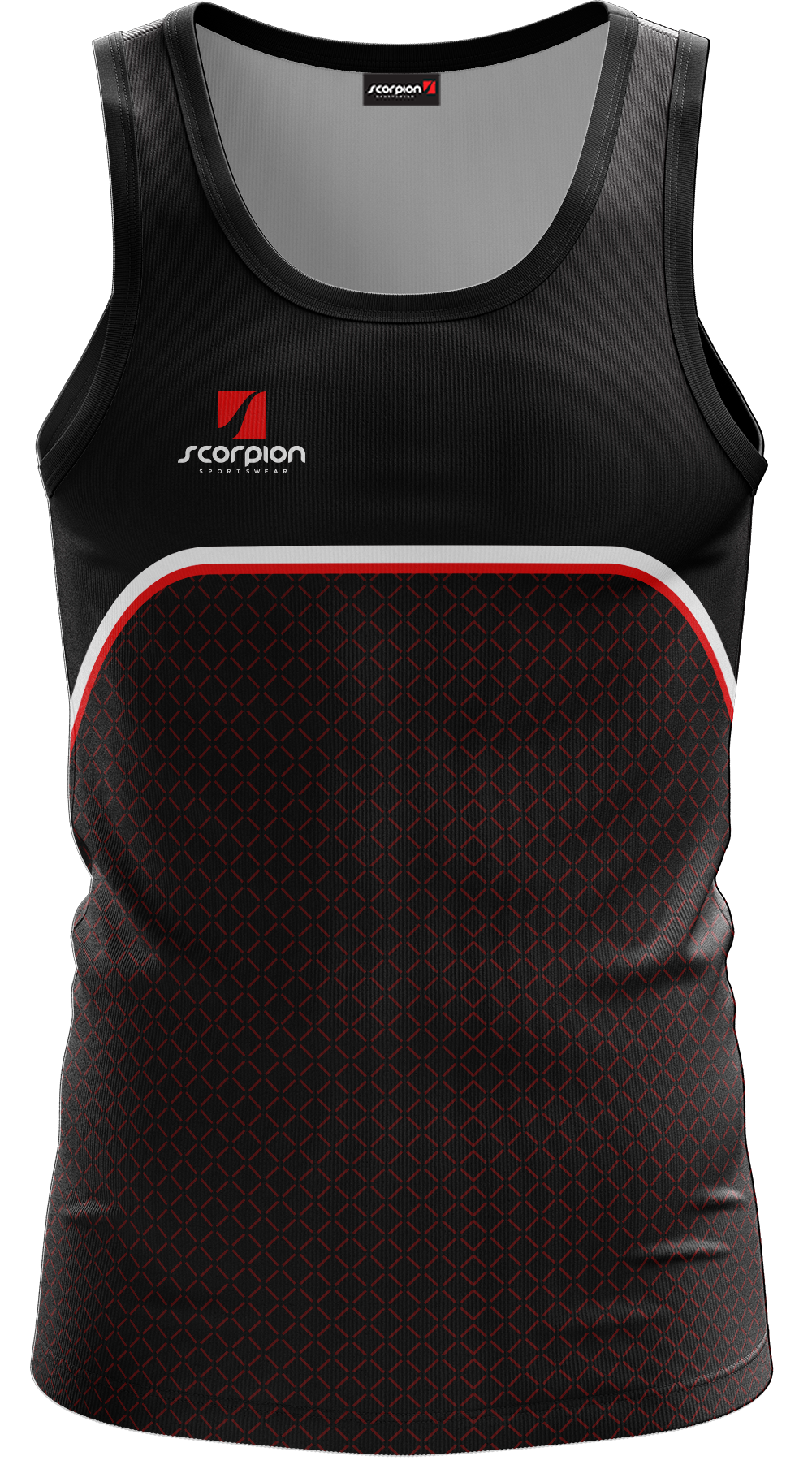 Scorpion Vests Pattern 3 - Black/Red/White