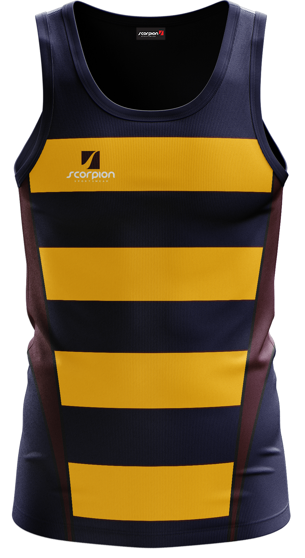 Scorpion Vests Pattern 6 - Navy/Amber/Maroon