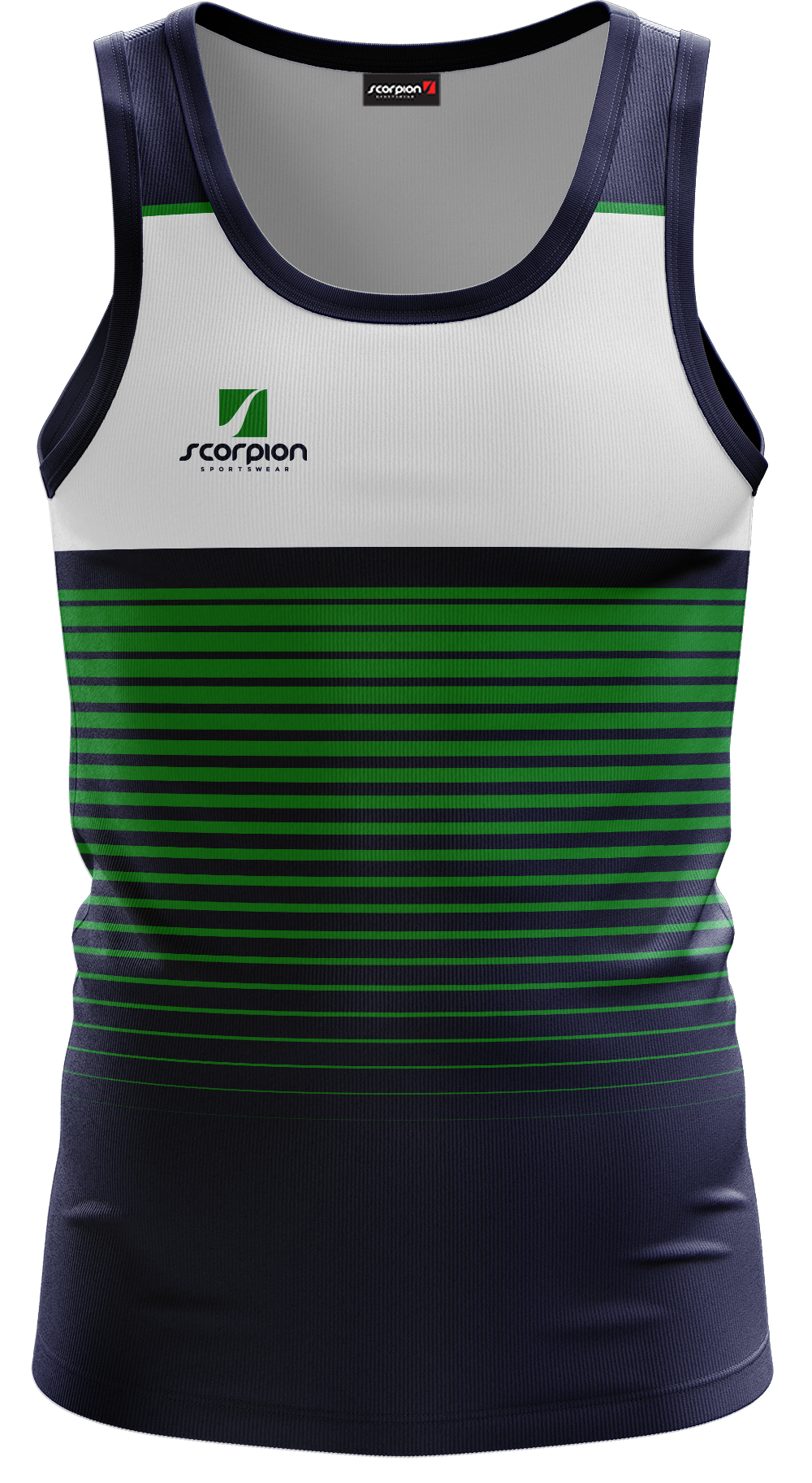 Scorpion Vest Pattern 4 - Navy/Green/White
