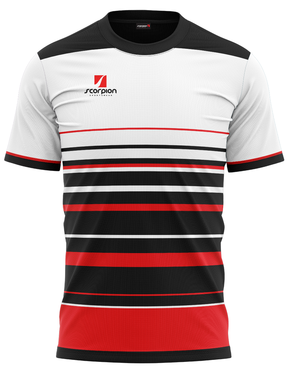 Training T-Shirts Pattern 3 - White/Red/Black