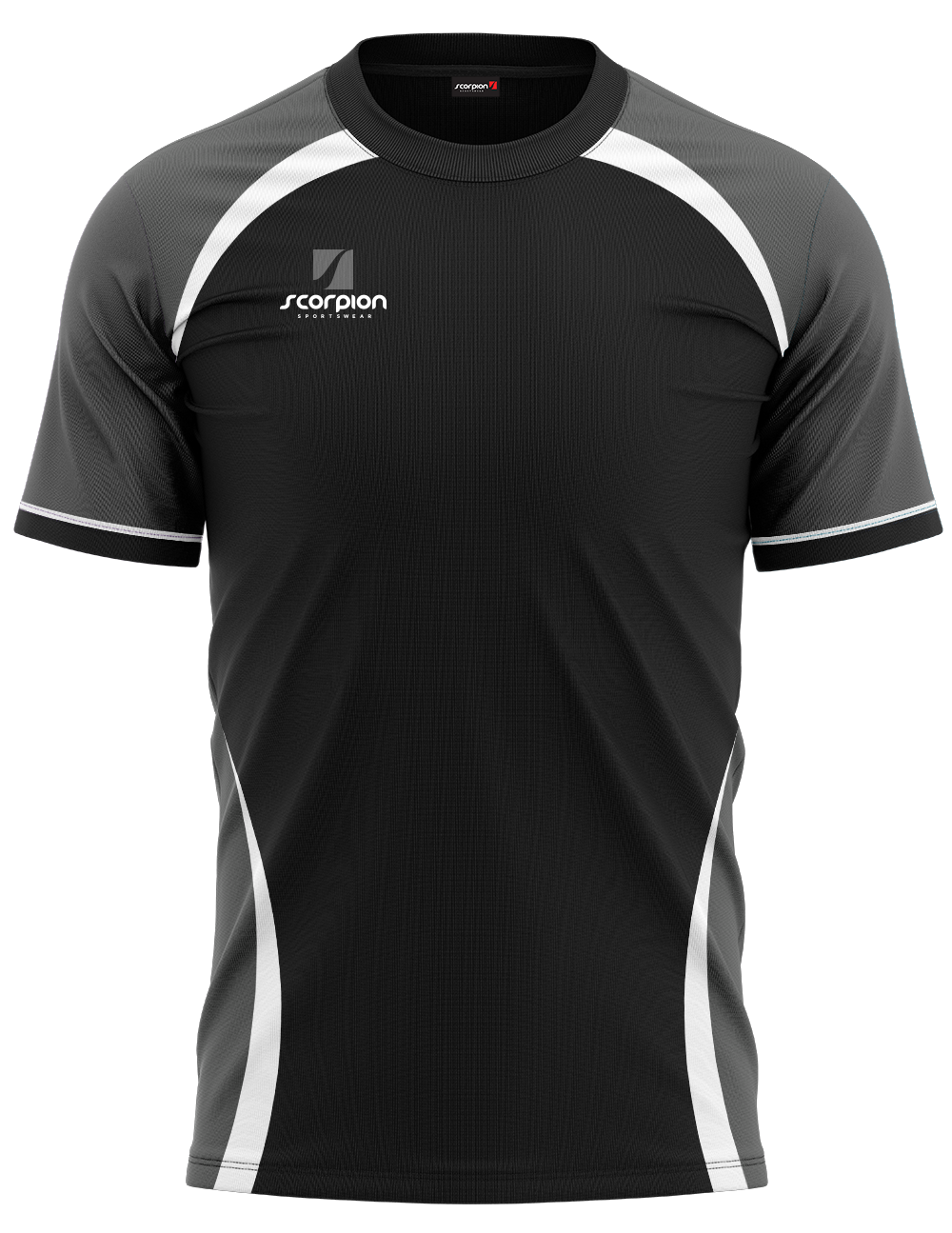 Training T-Shirts Pattern 4 - Black/Charcoal/White