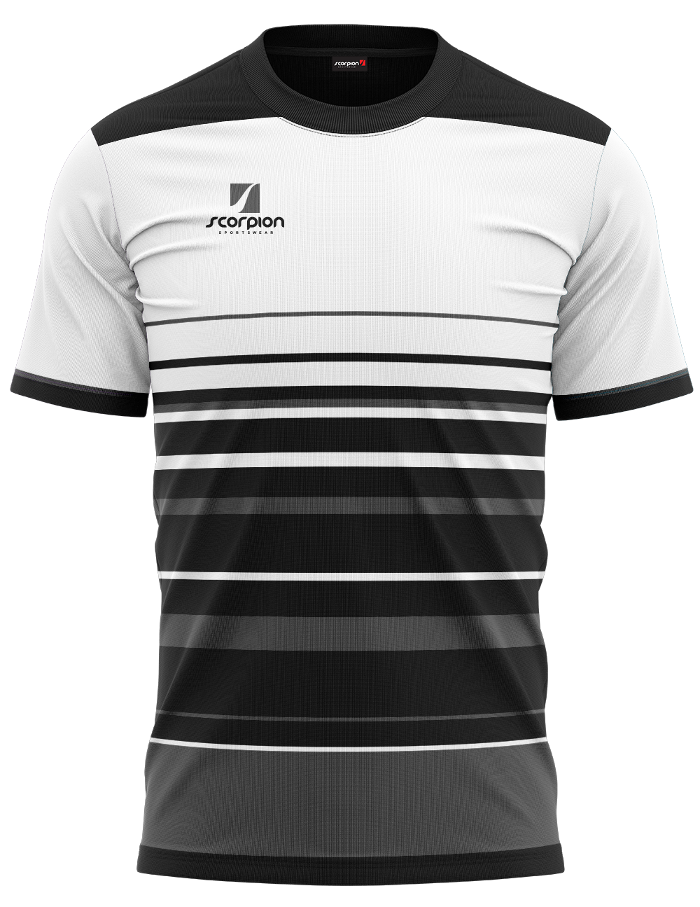 Training T-Shirts Pattern 3 - White/Charcoal/Black