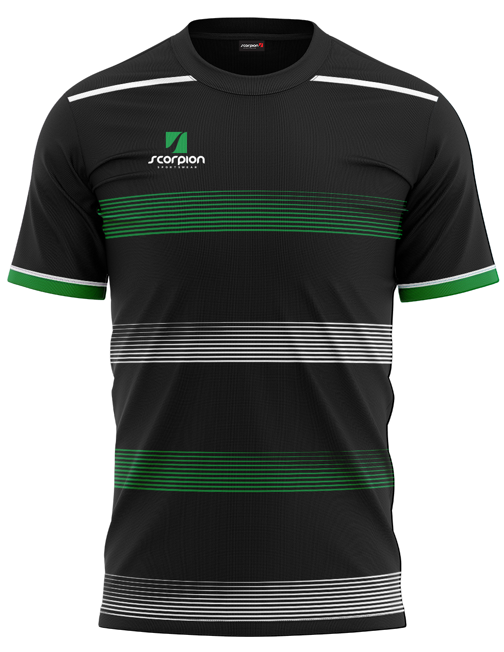 Training T-Shirts Pattern 5 Black/Green/White