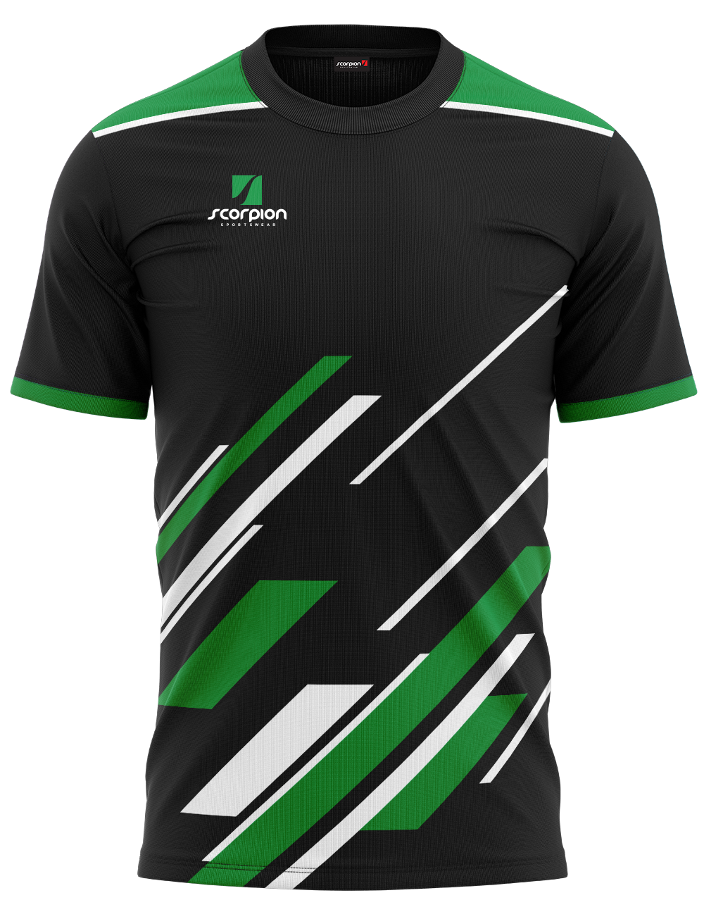 Training T-Shirts Pattern 6 Black/Green/White