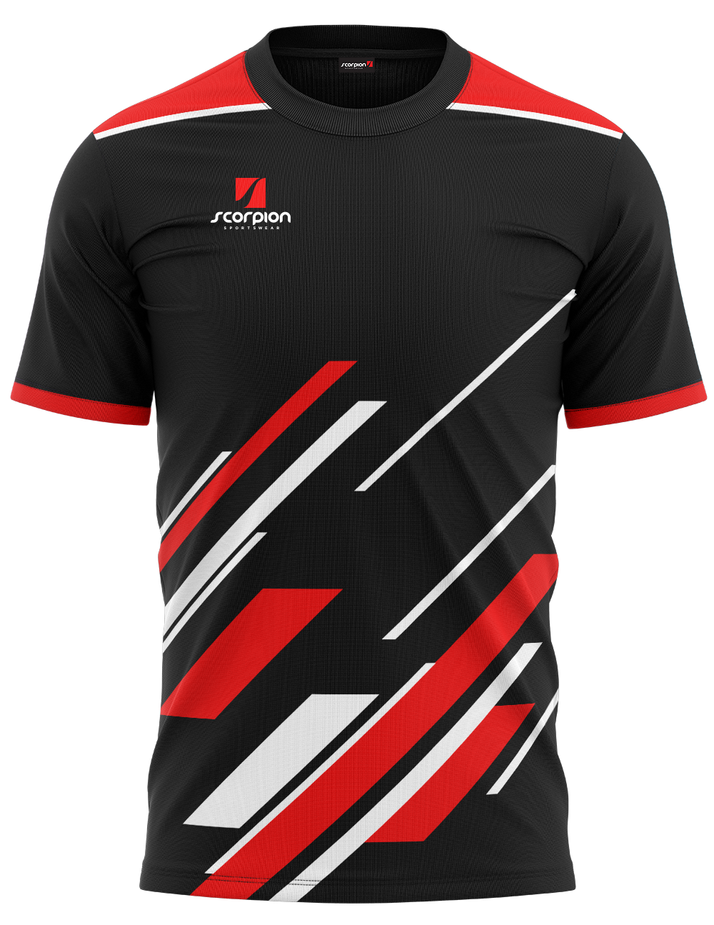 Training T-Shirts Pattern 6 Black/Red/White