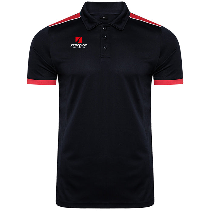 Heritage Polo Shirt - Black/Red