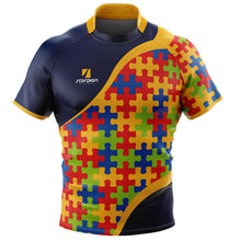 Load image into Gallery viewer, puzzle-themed-rugby-tour-shirts
