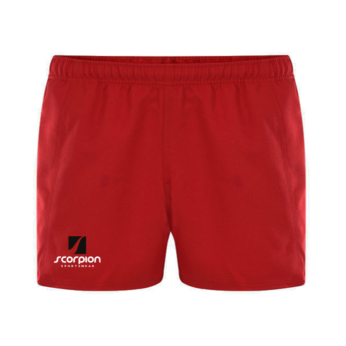 Red Rugby Twill Shorts