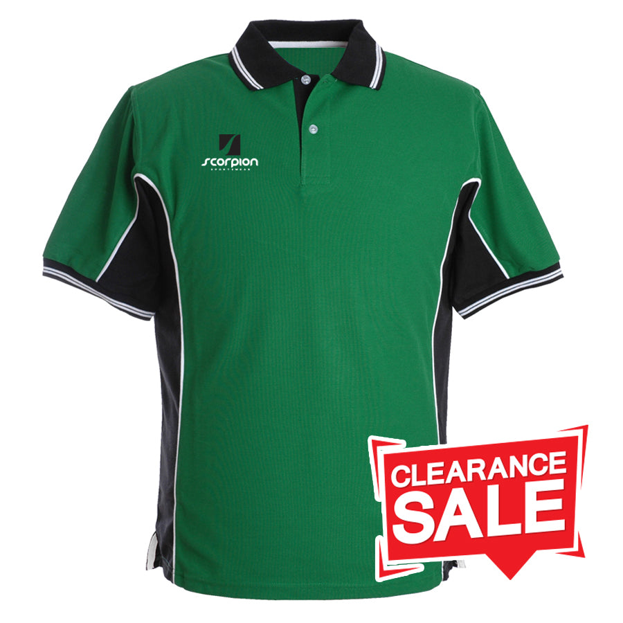 Elite Polo Shirts - Green/Black