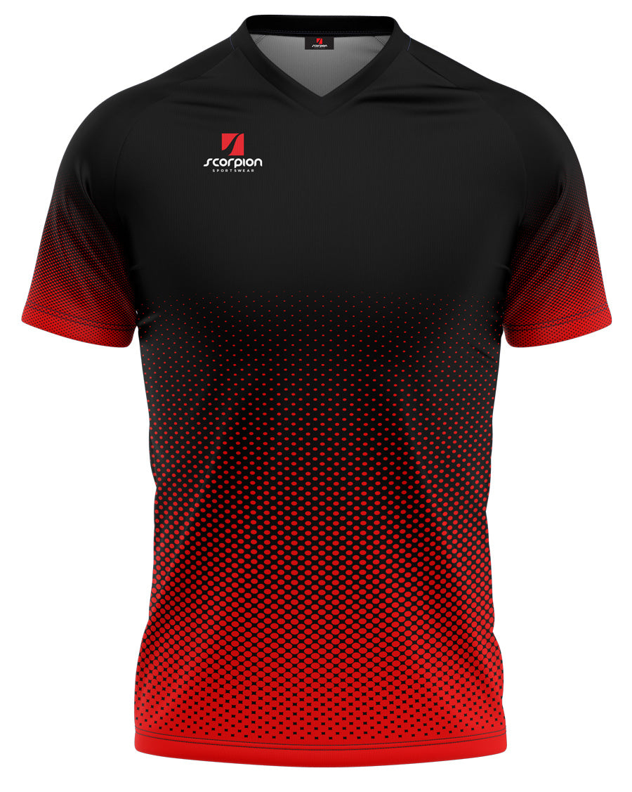 Football Shirts Pattern Neptune - Black / Red