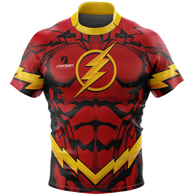 Flash-themed-rugby-tour-shirts