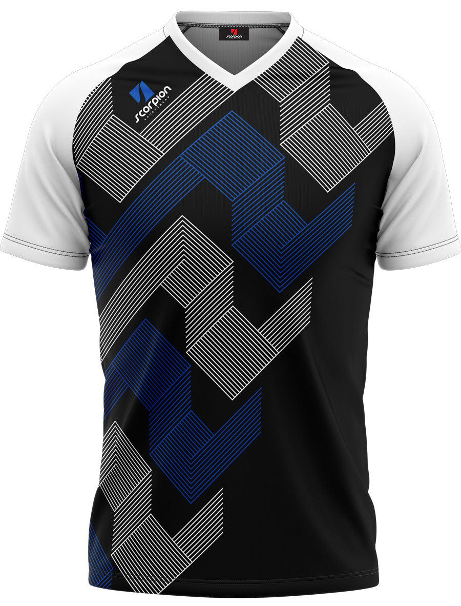 Football Shirts Pattern Titan - Black/Royal/White