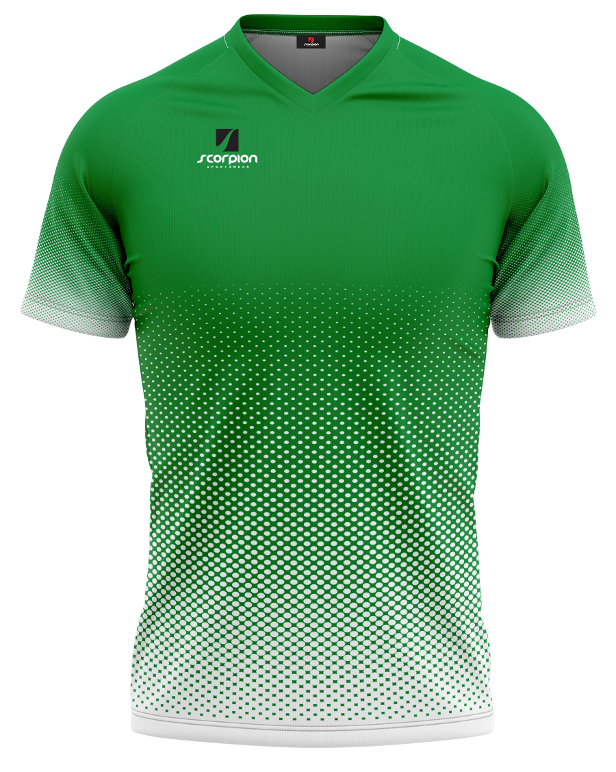 Football Shirts Pattern Neptune - Emerald / White
