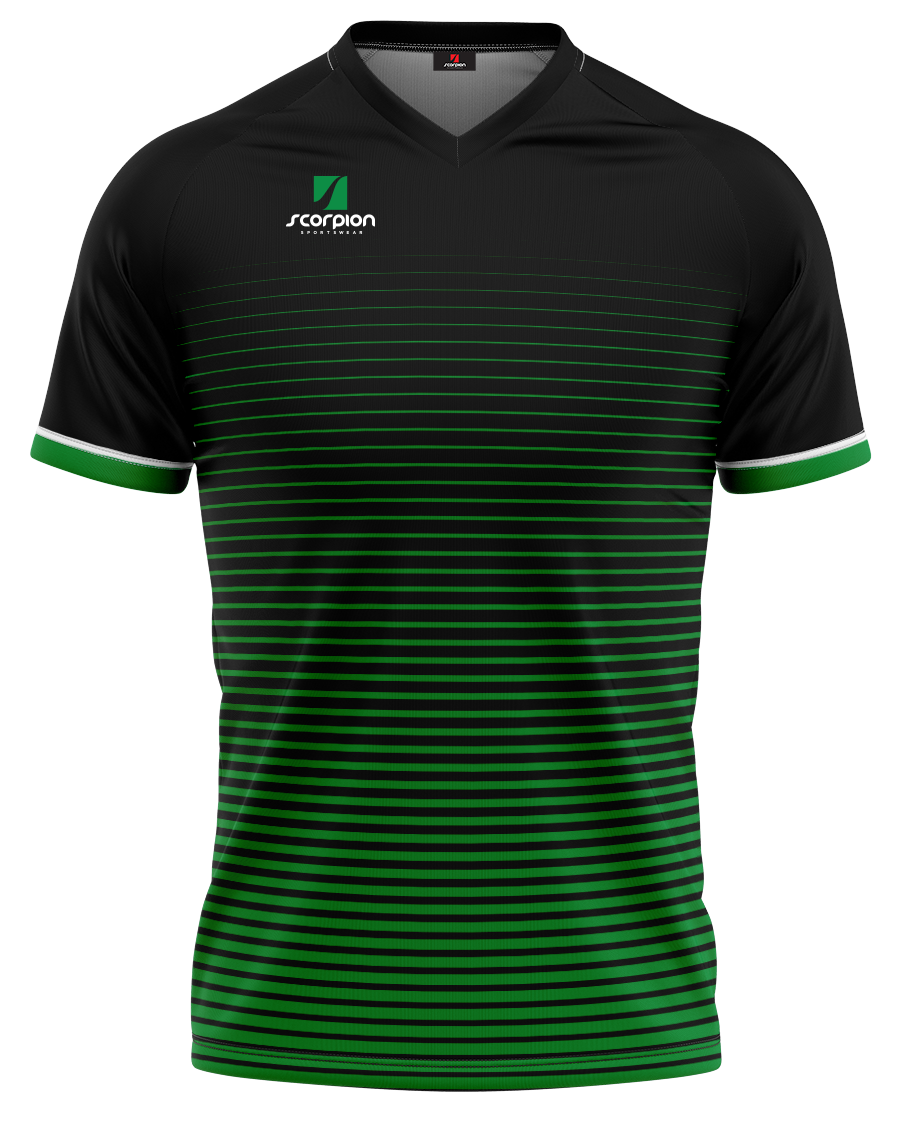 Football Shirts Pattern Saturn - Black / Emerald