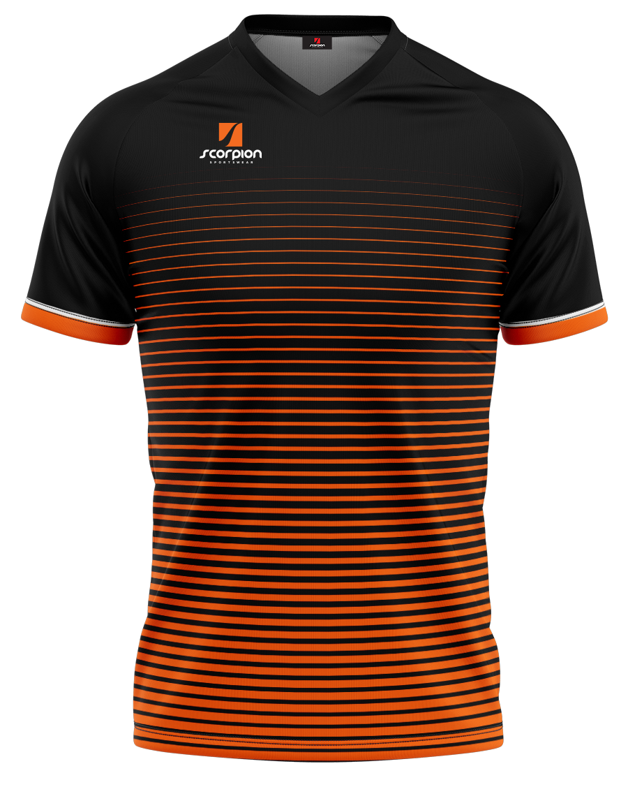 Football Shirts Pattern Saturn - Black / Orange