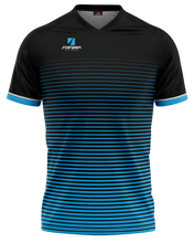Load image into Gallery viewer, Football Shirts Pattern Saturn - Black / Sky
