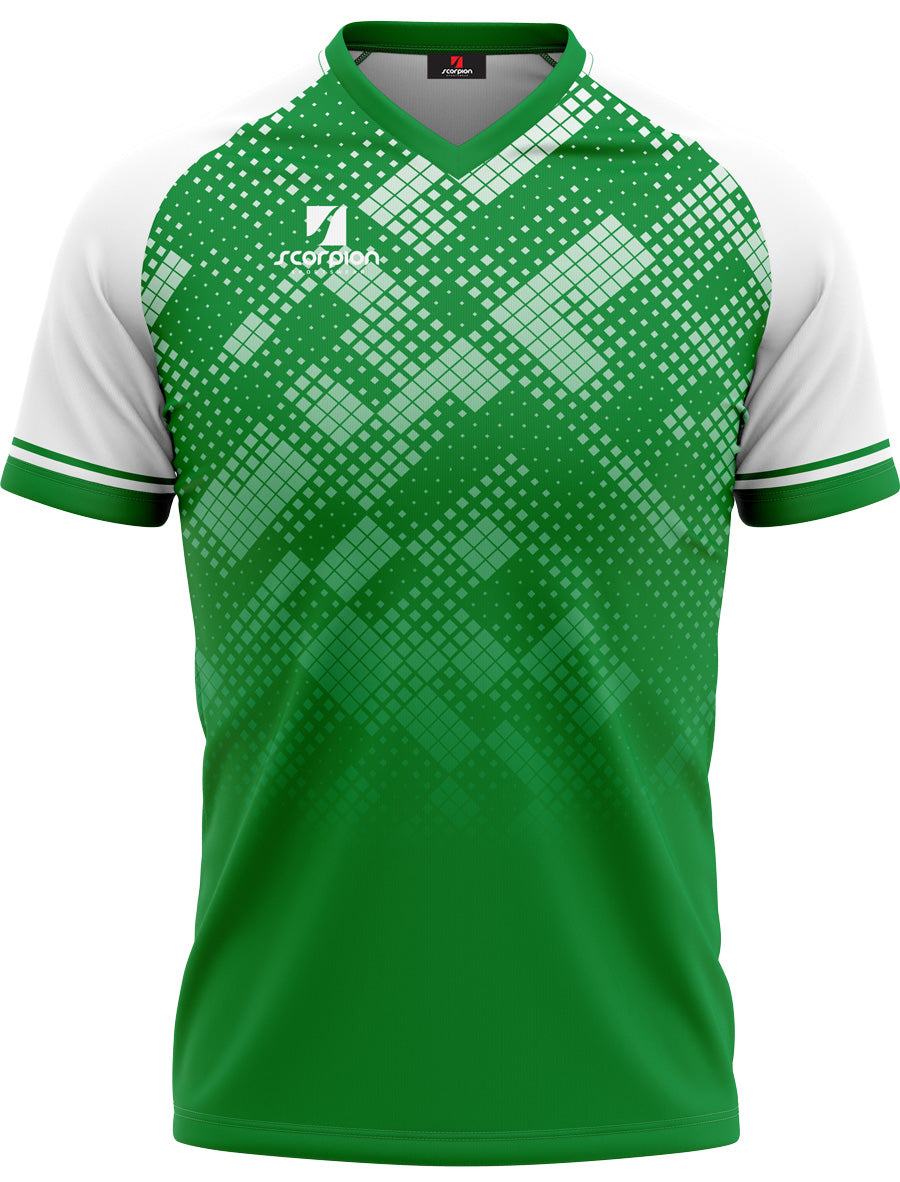 Football Shirts Pattern Apollo - Emerald / White
