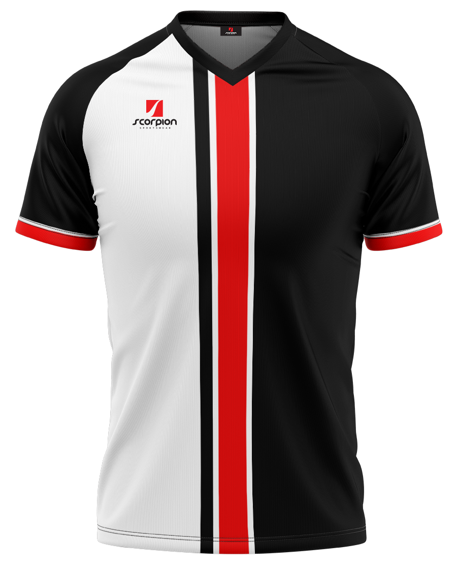 Football Shirts Pattern Jupiter - Black / Red