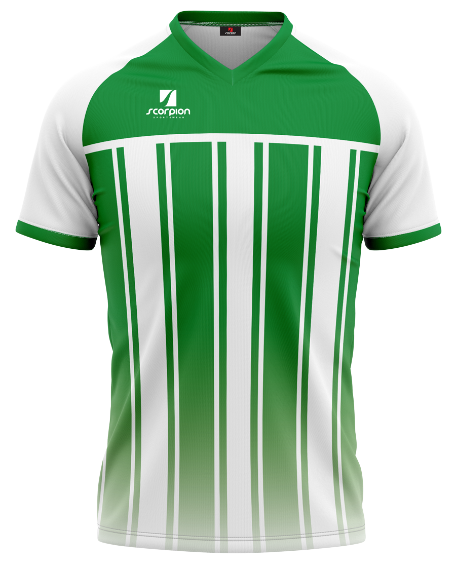 Football Shirts Pattern Mercury - Emerald / White