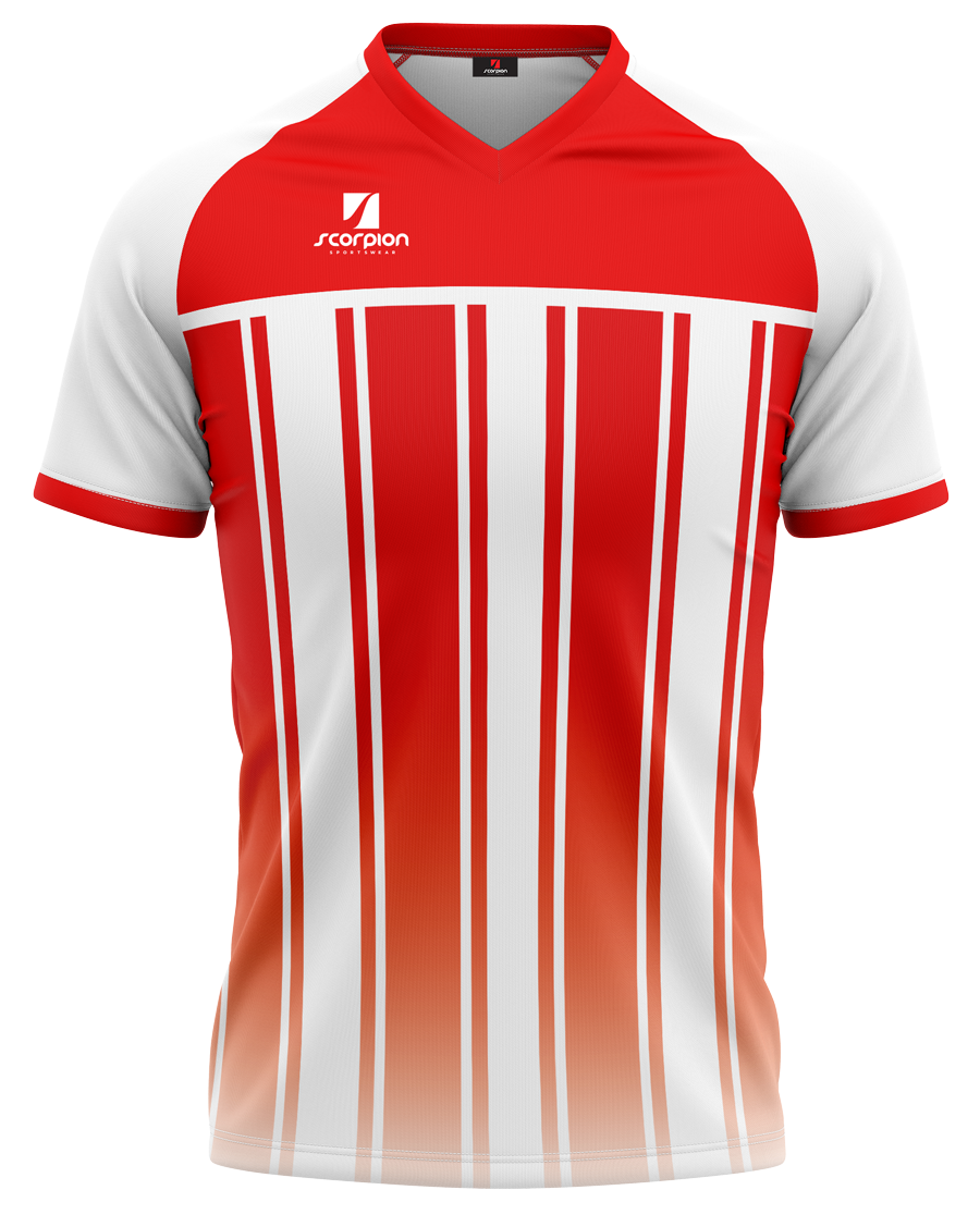 Football Shirts Pattern Mercury - Red / White