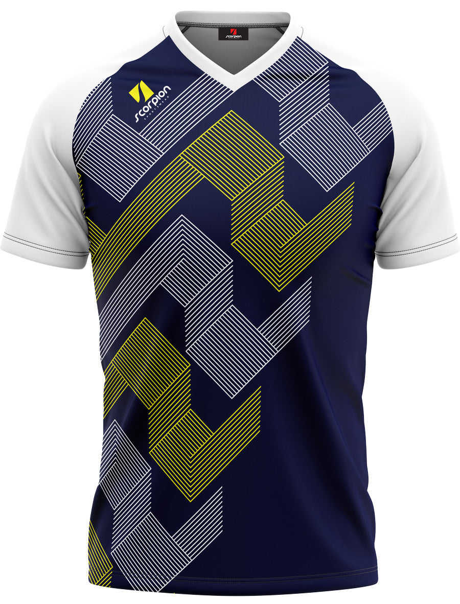 Football Shirts Pattern Titan - Navy/Yellow/White