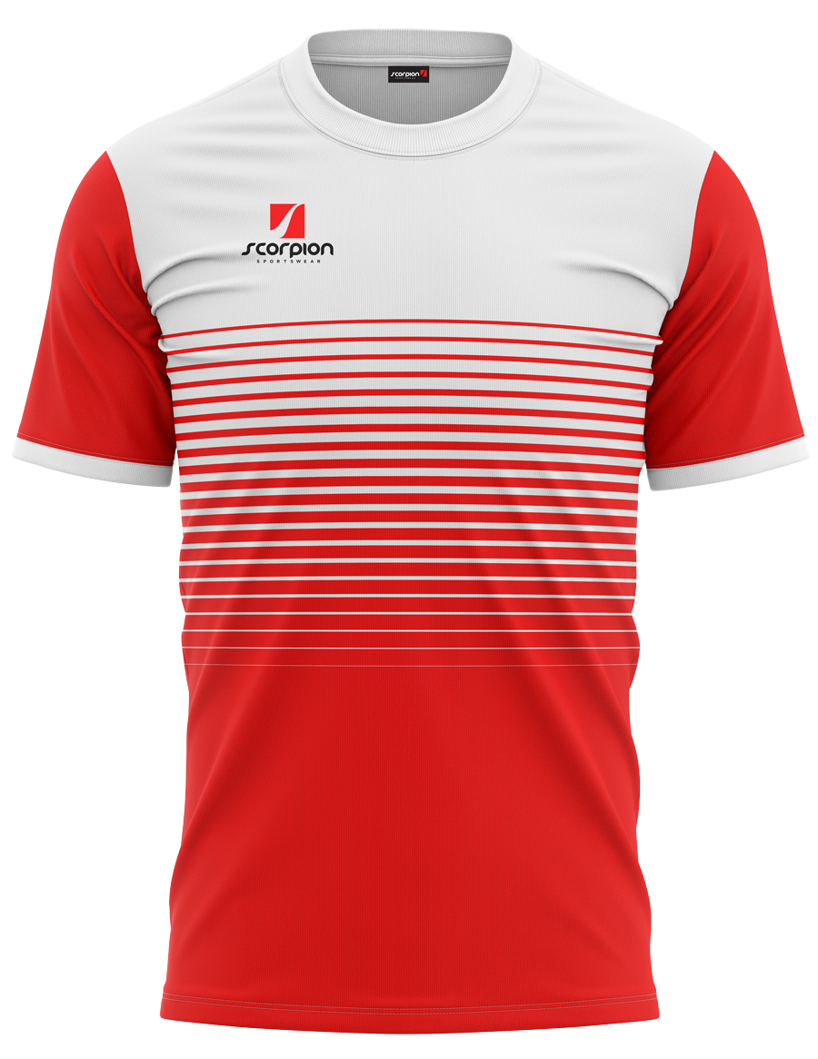 Stock Training T-Shirt - White/Red – Scorpion Sports Shop