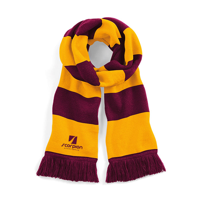 Supporters Scarf - Amber/Maroon