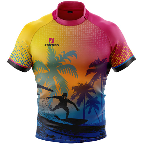 Surfer-Themed-Rugby-Tour-Shirt