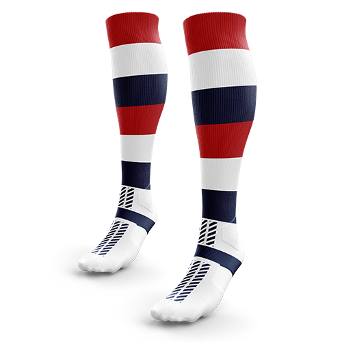 Clearance Socks - White/Navy/Red