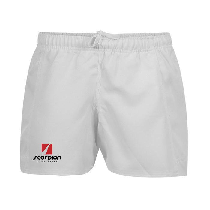 White Rugby Twill Shorts